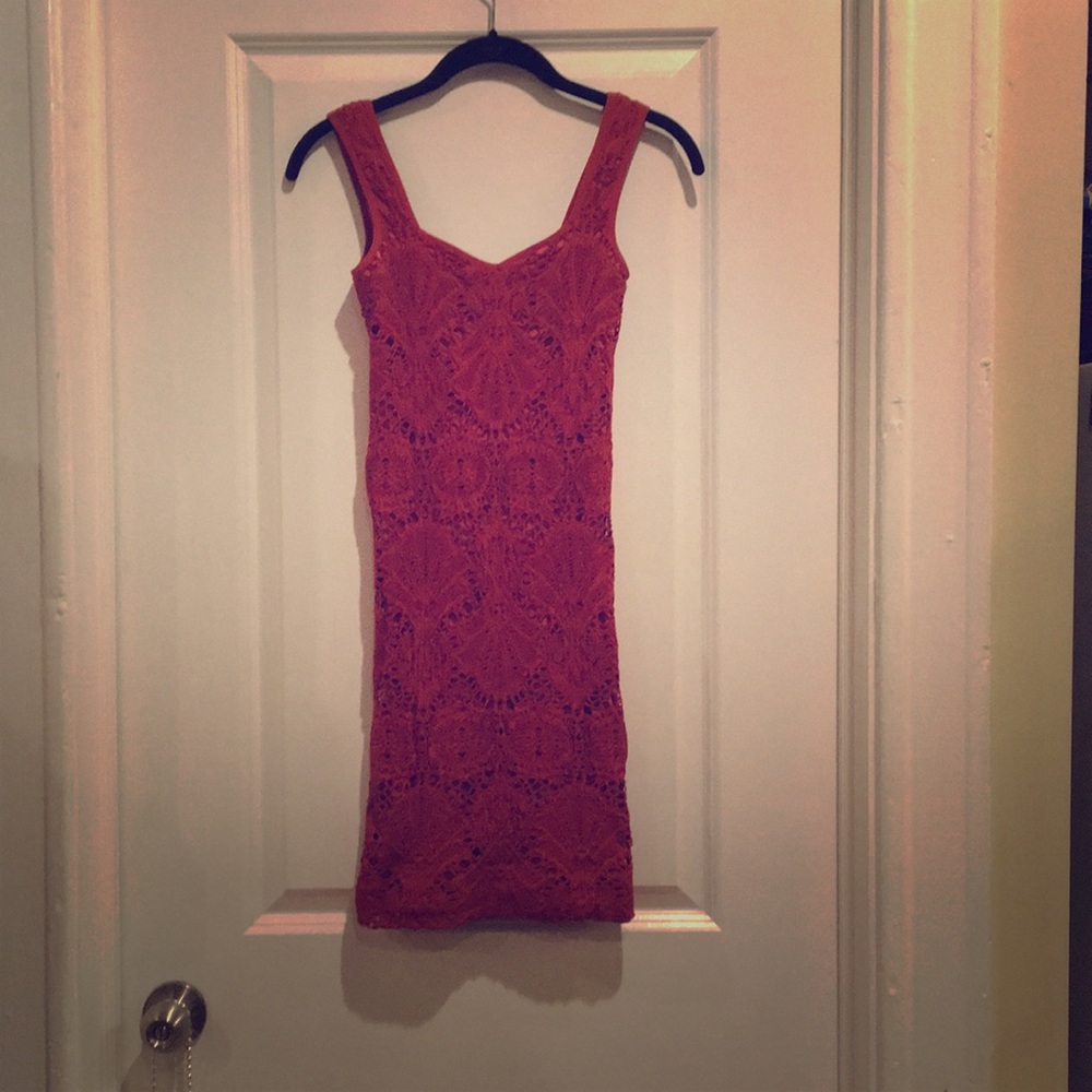 Intimately Free People pink and orange dress